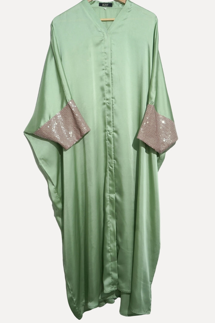 Mint Laced Royale Kaftan