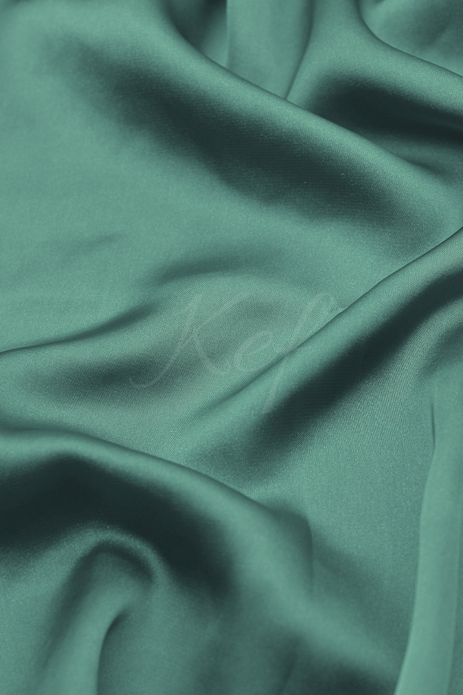 Plain Silk Hijab - Misty Teal