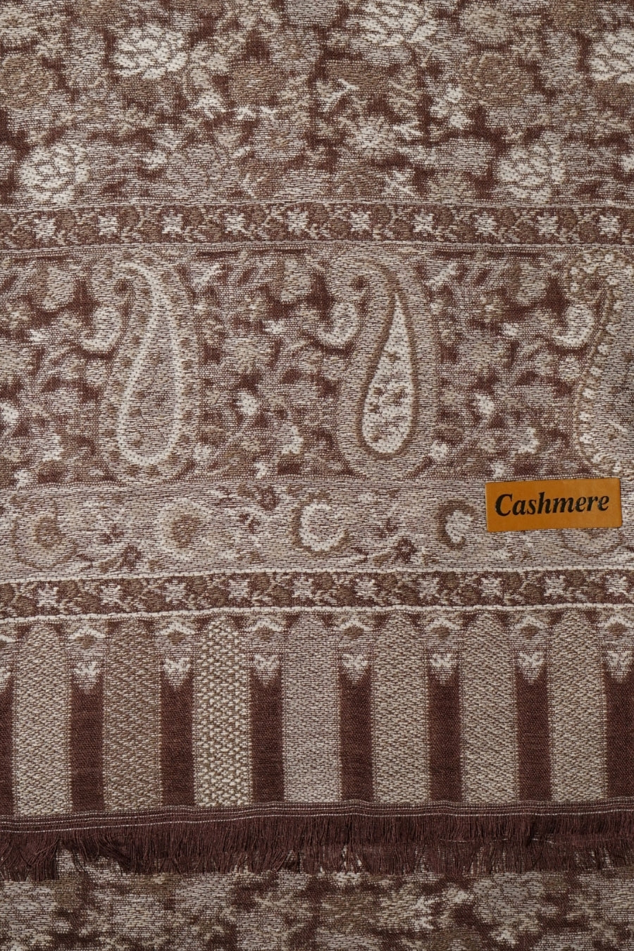 Printed Cashmere Legacy Hijab - Mocha