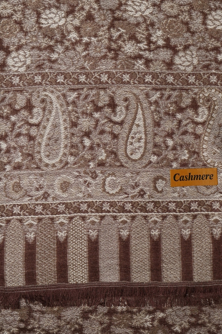 Printed Cashmere Legacy Hijab - Mocha