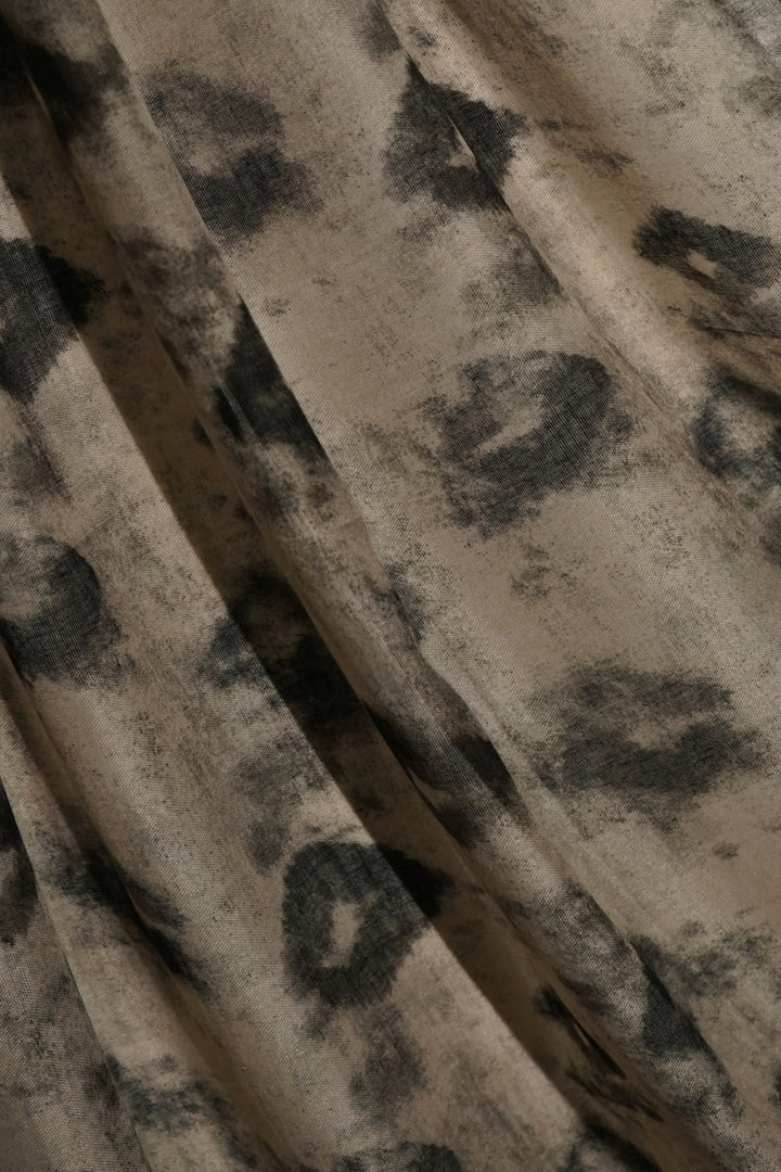 Urban Noir Printed Lawn - Mocha Leopard