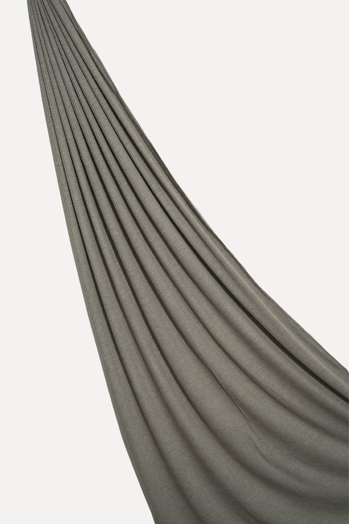 Textured Rib Jersey Hijab - Mole