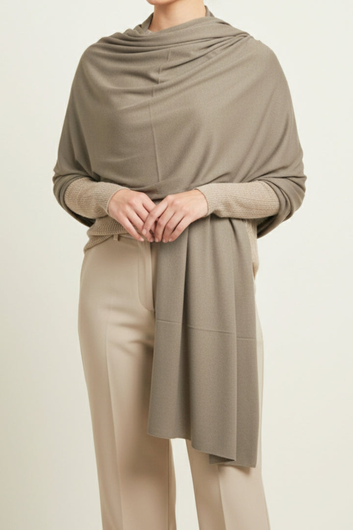 Winter Stole - Mud Brown