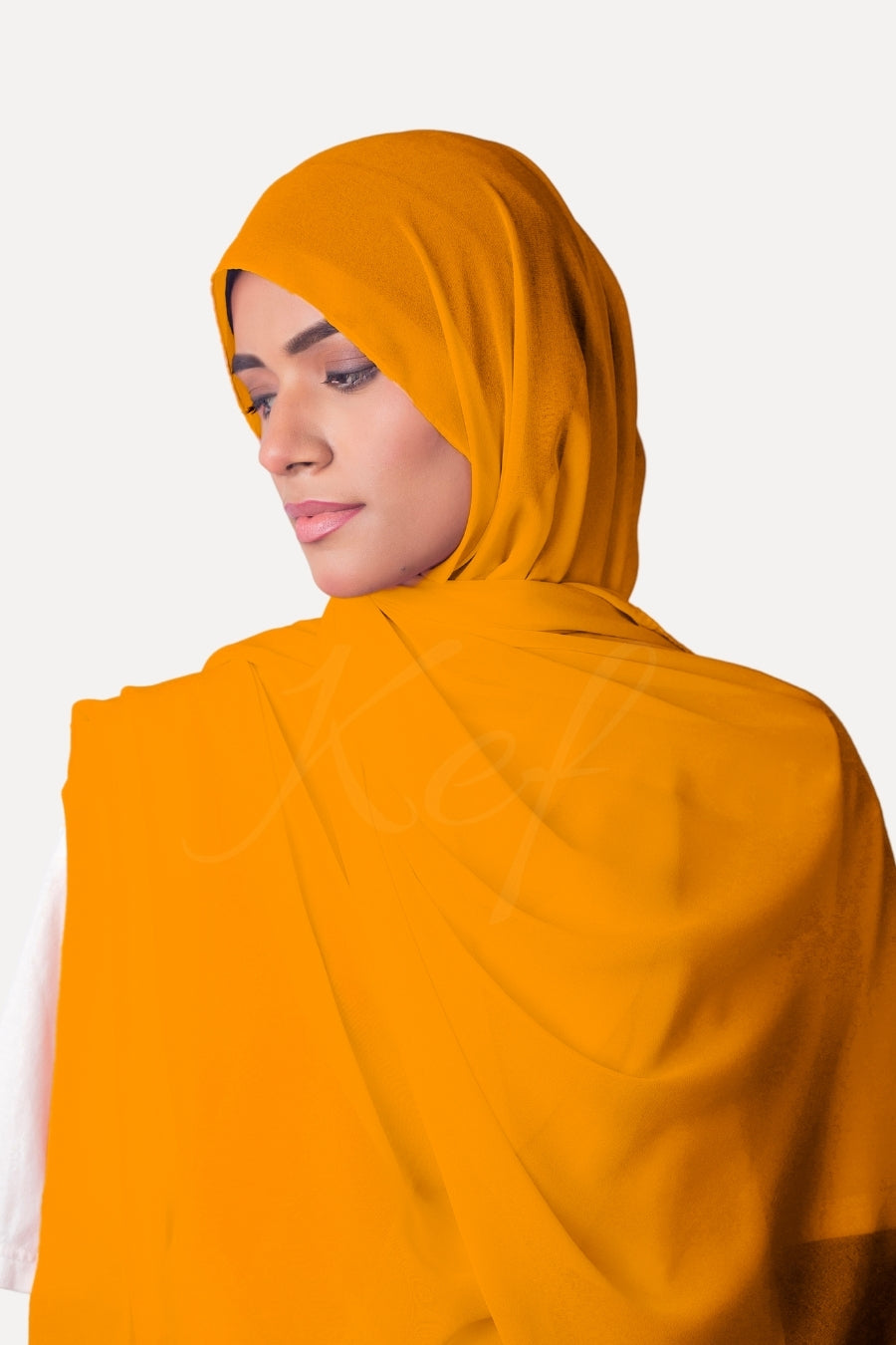 Georgette Hijab - Mustard