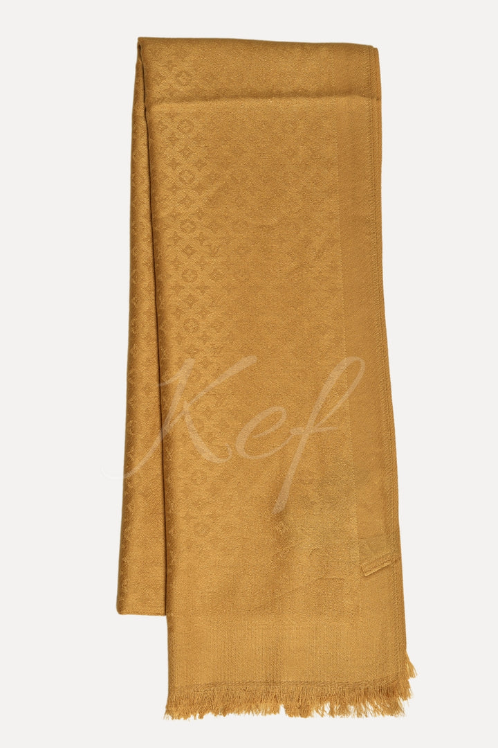 Star LV Cashmere Hijab -  Mustard