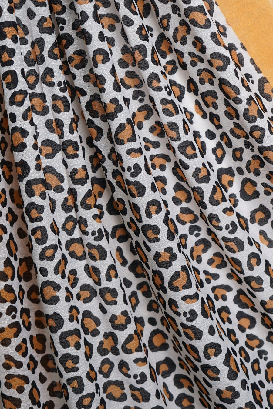 Printed Lawn Leopard - Mustard