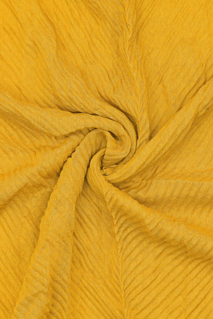 Crinkle Lawn Hijab - Mustard