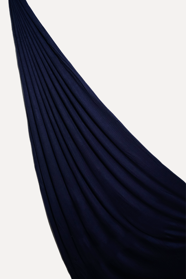 Micro Rib Jersey - Navy Blue
