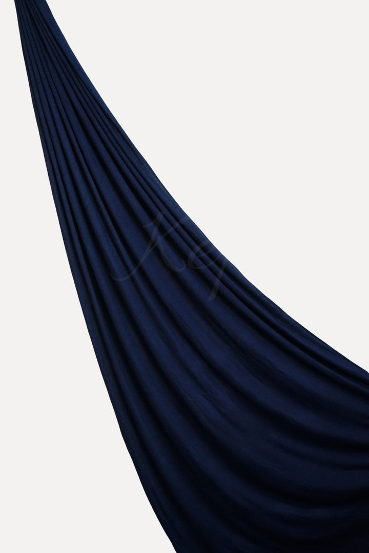 Woven Jersey Hijab - Navy Blue