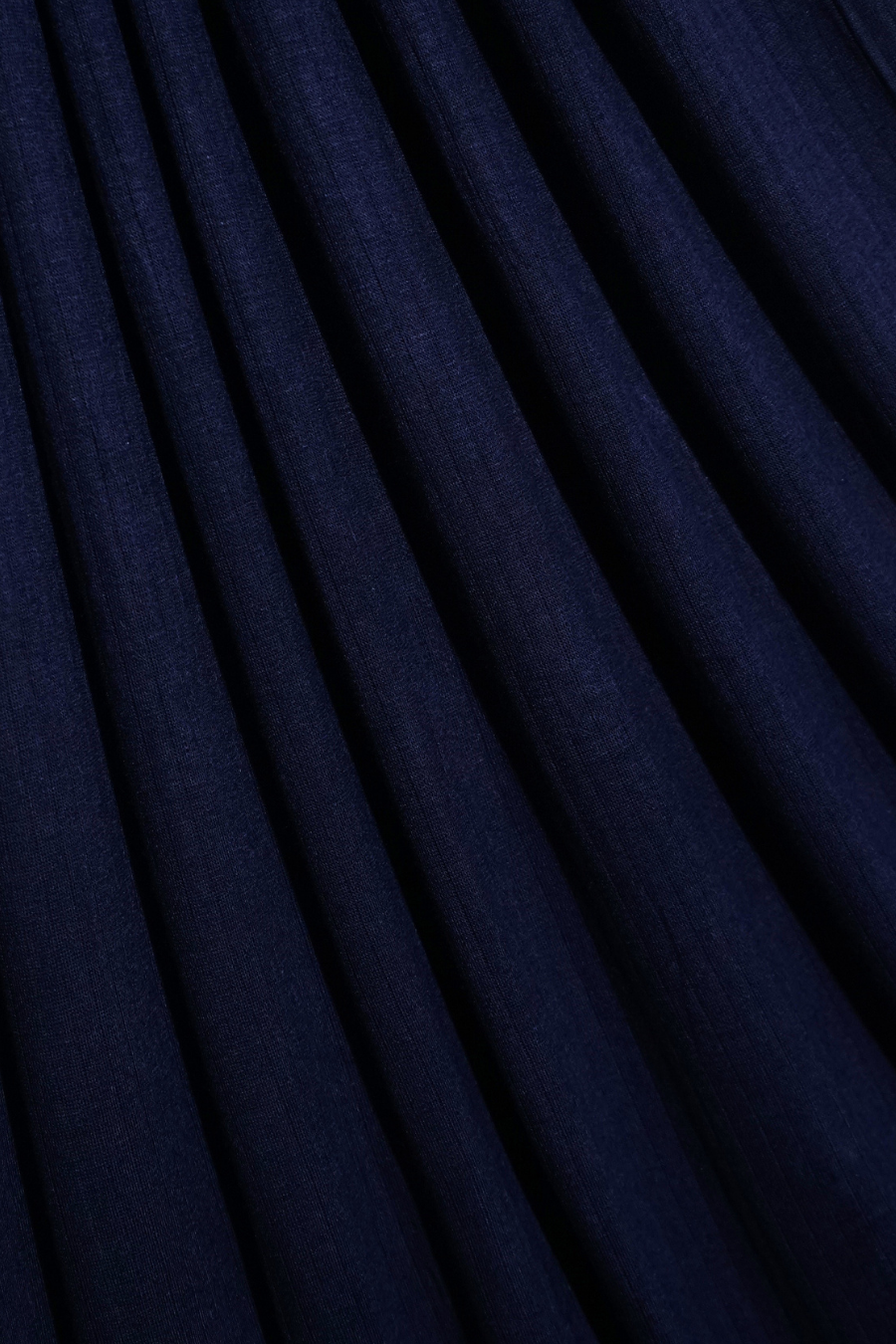Micro Rib Jersey - Navy Blue