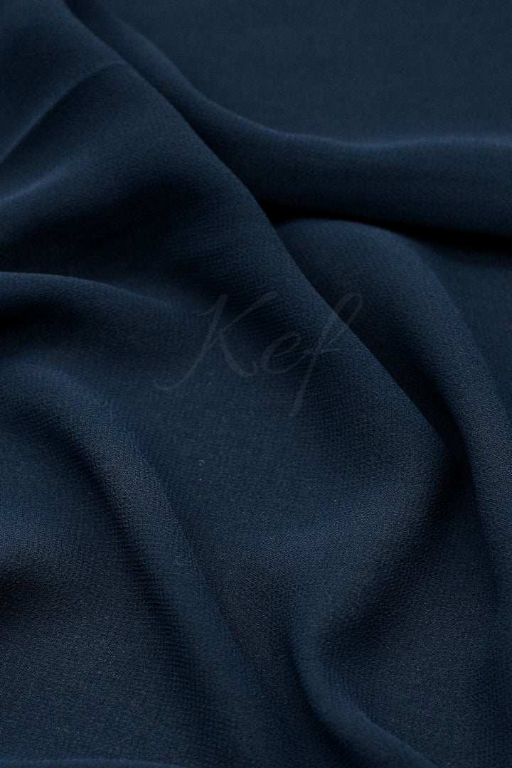 Georgette Hijab - Navy Blue