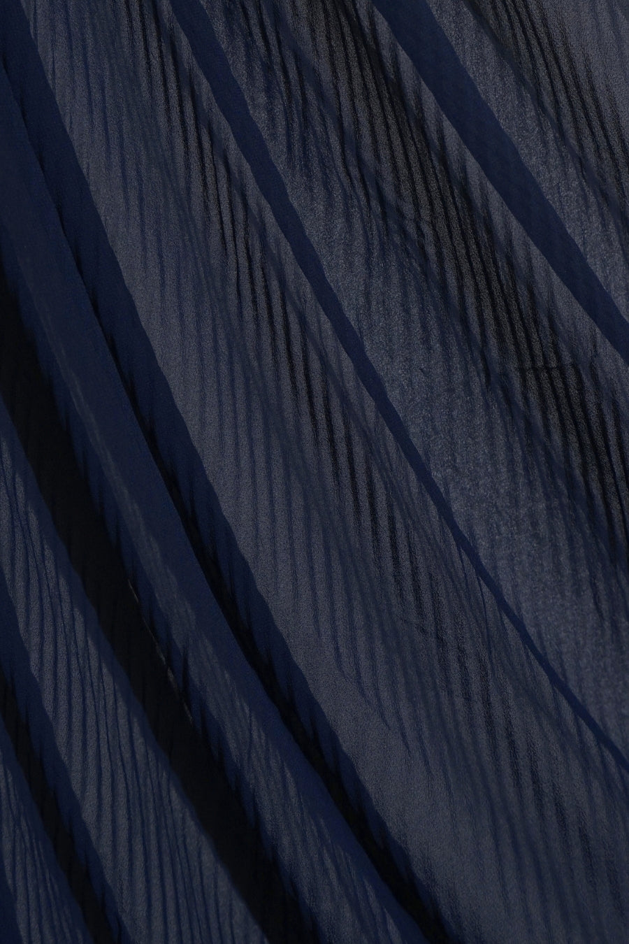 Crinkle Georgette Hijab - Navy Blue