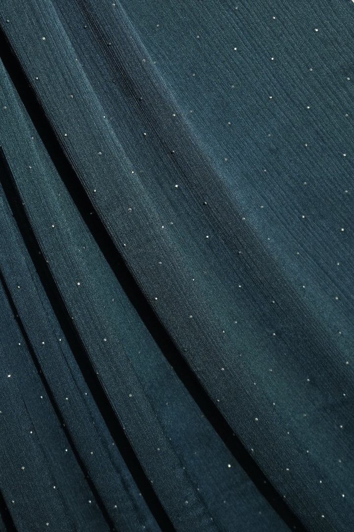 Dotted Matte Chiffon Hijab - Navy Blue