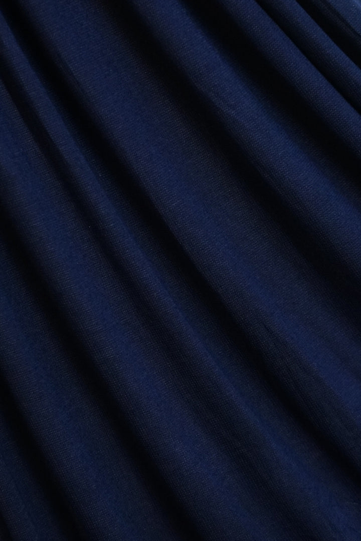 Woven Jersey Hijab - Navy Blue
