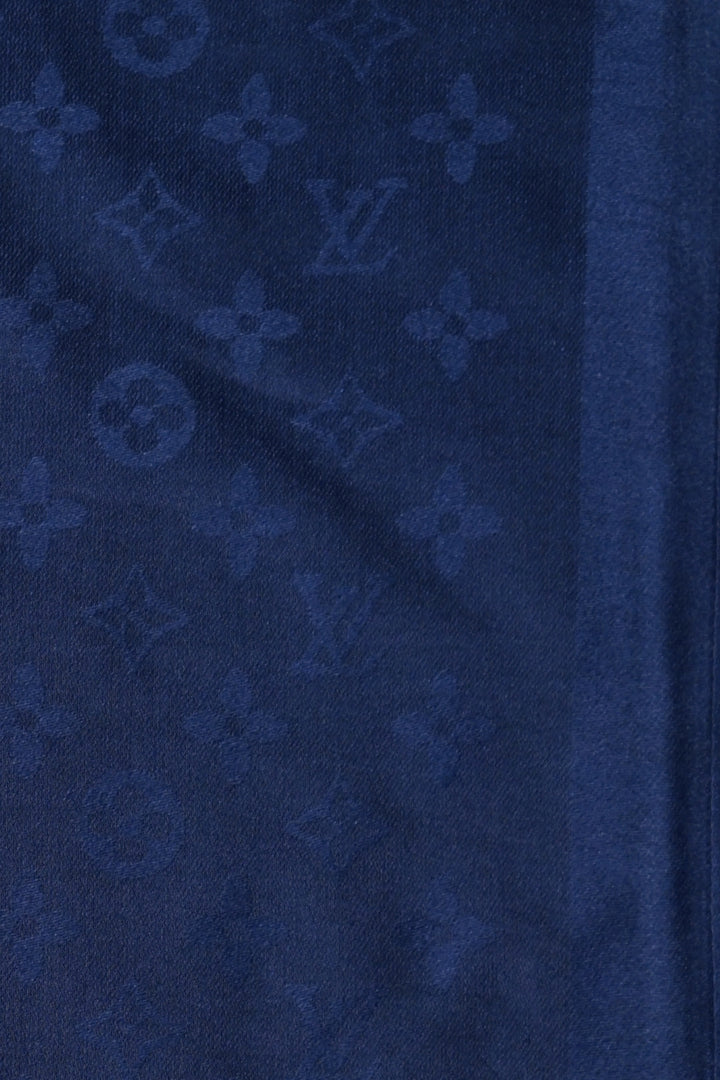 LV Cashmere Hijab -  Navy Blue