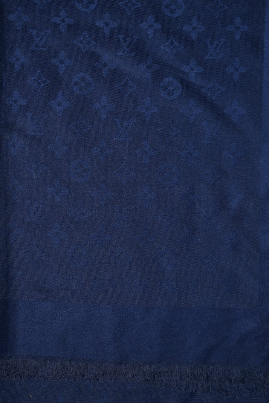 LV Cashmere Hijab -  Navy Blue