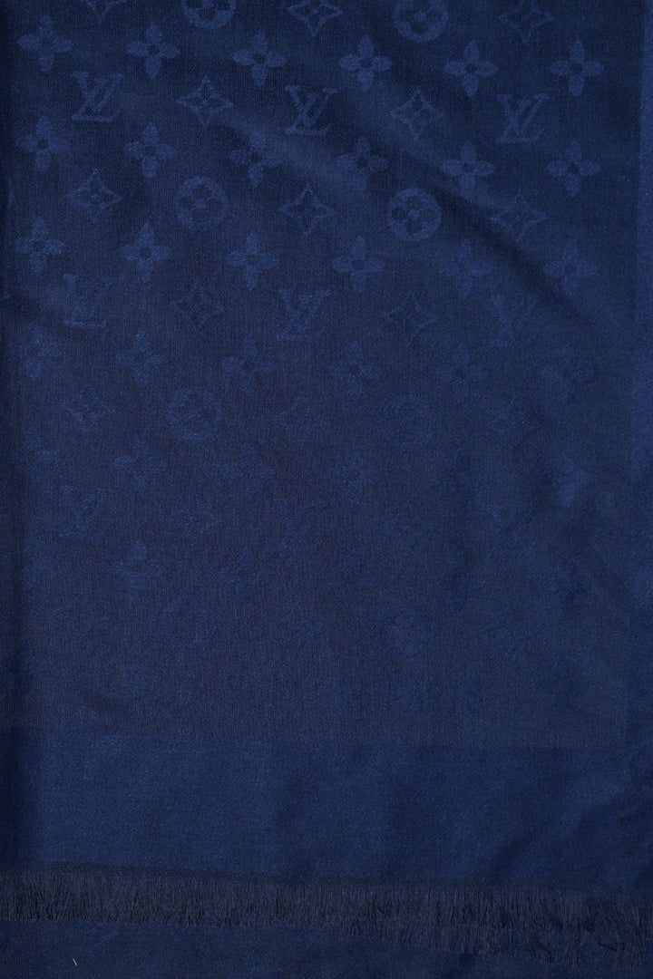 LV Cashmere Hijab -  Navy Blue