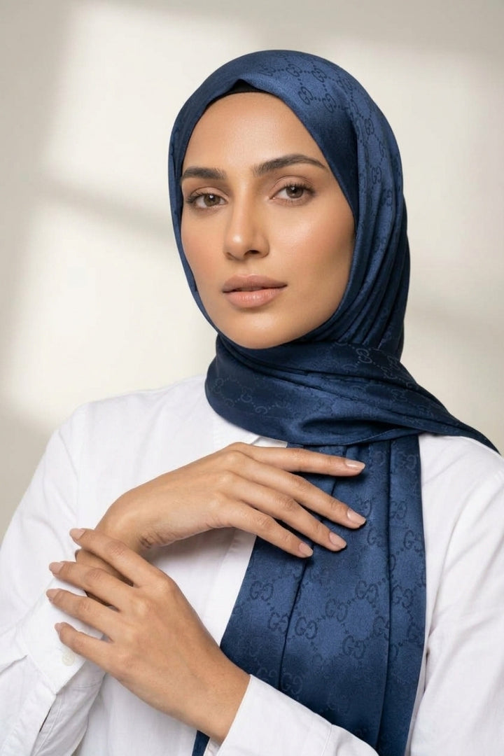 GC Cashmere Hijab -  Navy Blue