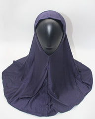 Kids Makhna Hijab - Navy Blue (Age 10-12)
