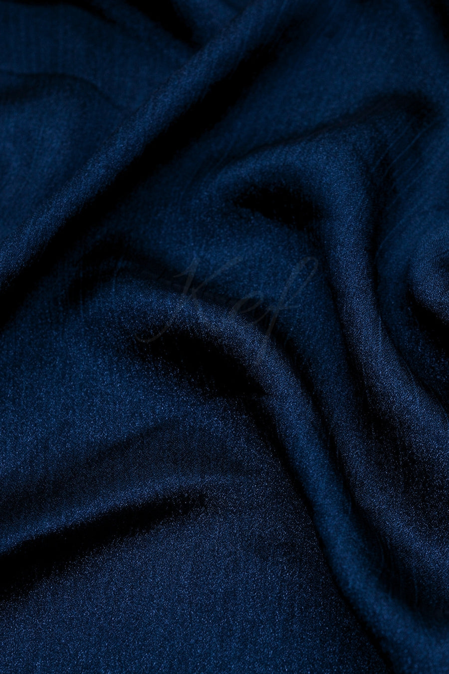 Crinkle Chiffon Hijab - Navy Blue (Shimmer)