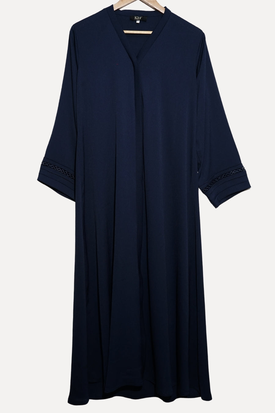 Navy Blue Laced Abaya