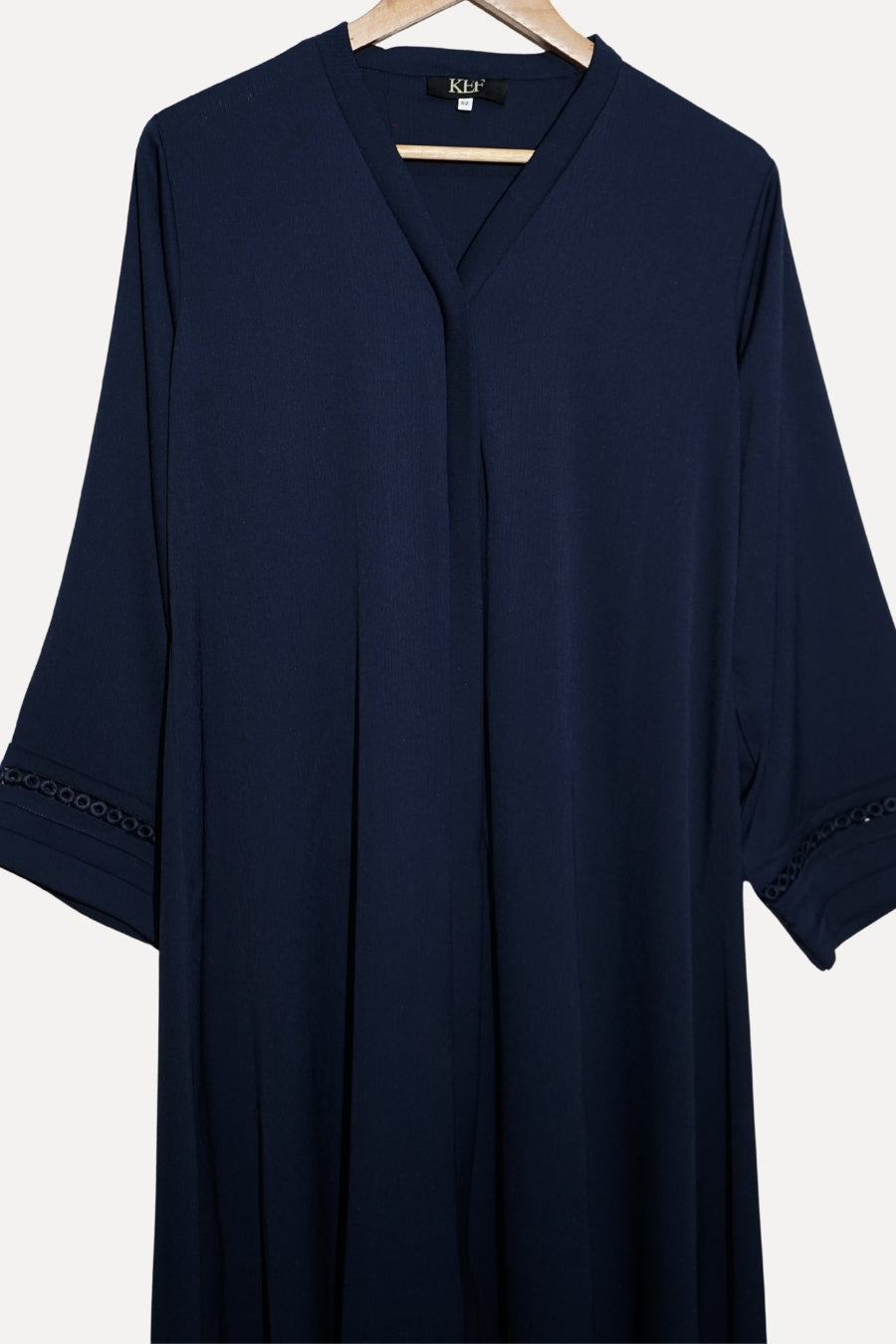 Navy Blue Laced Abaya