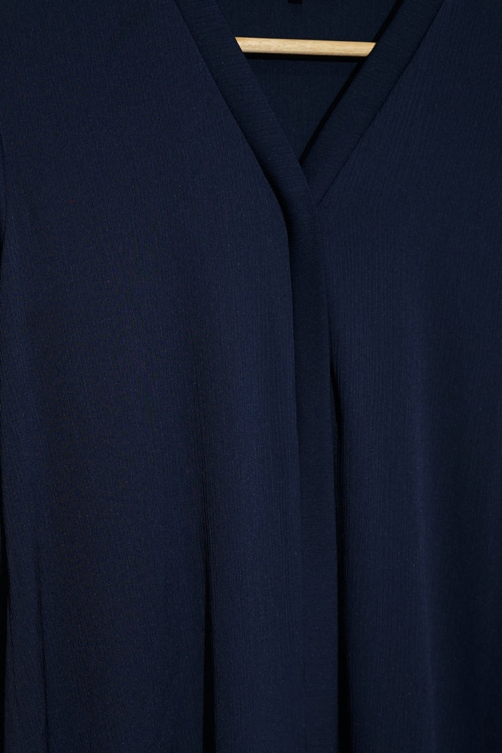Navy Blue Laced Abaya