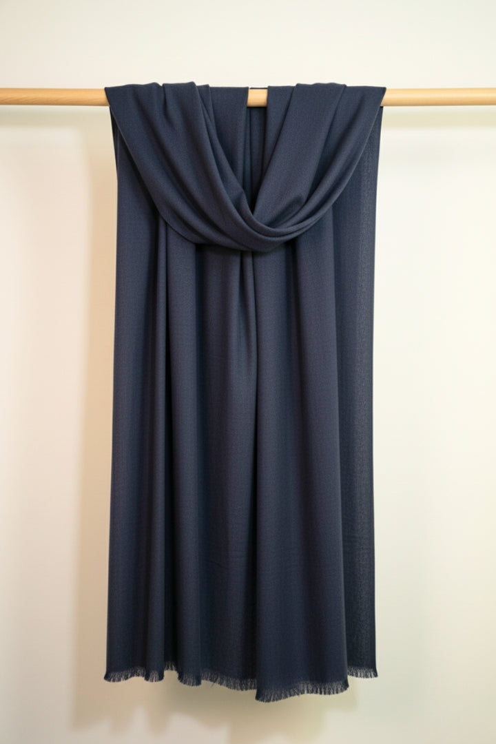 Winter Shawl - Navy Blue
