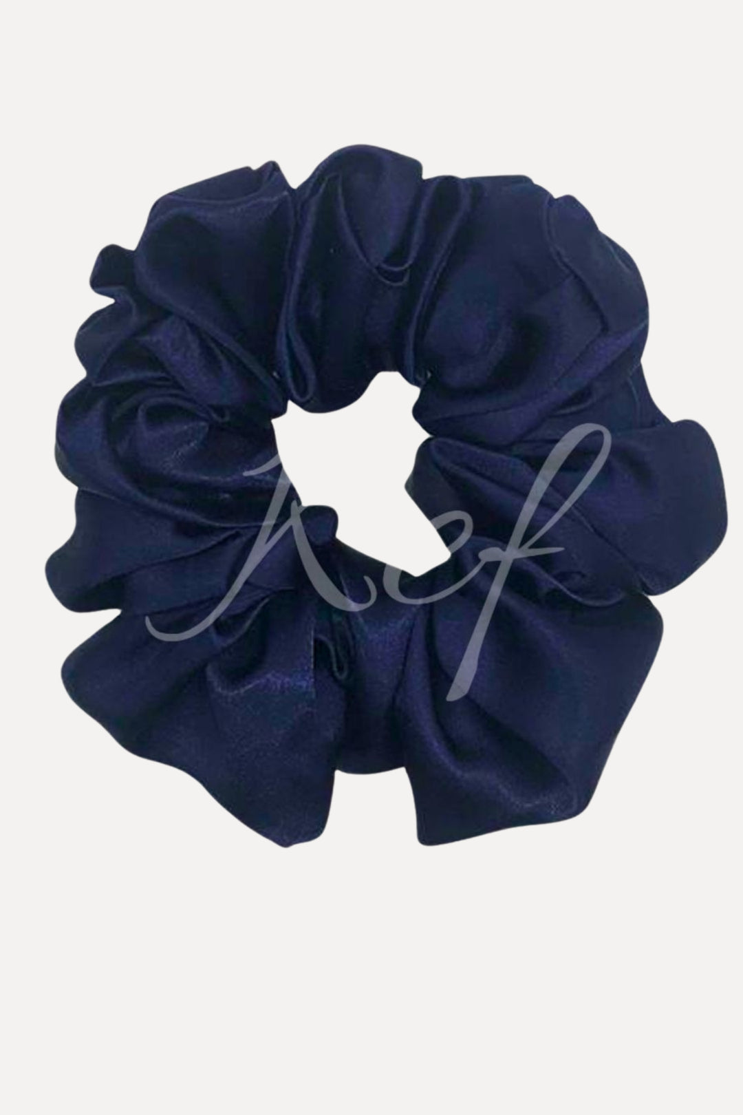 Silk Scrunchie - Navy Blue