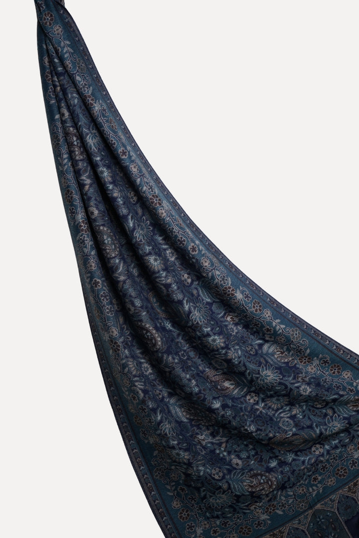 Printed Cashmere Lumia Hijab - Night Petal