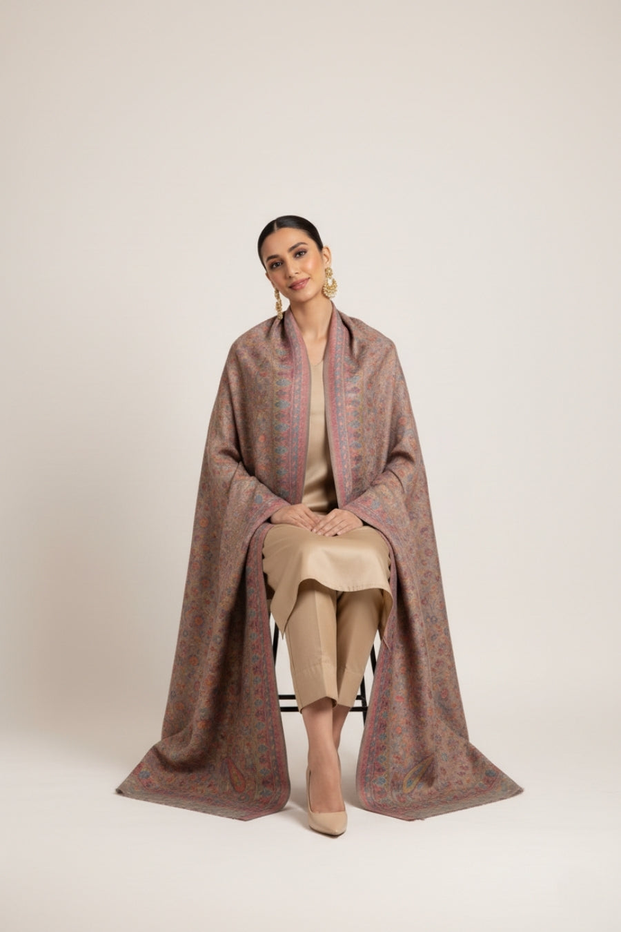 Printed Cashmere Shawl - Noor Weave