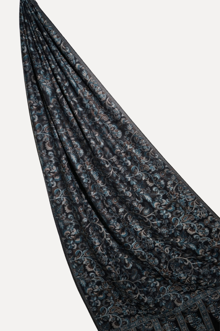 Printed Cashmere Dynasty Hijab - Northern Black
