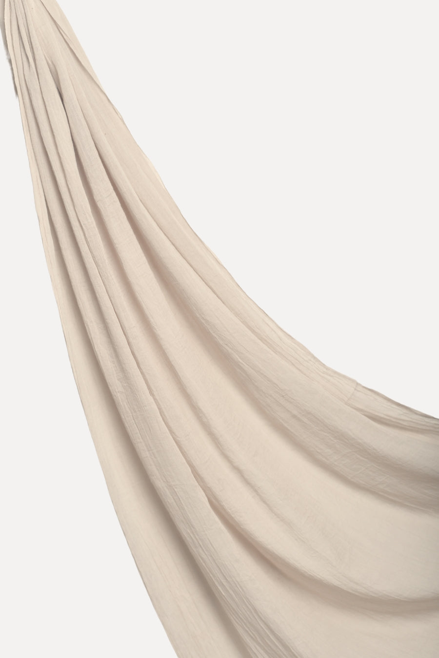 Soft Crumpled Lawn Hijab - Oatmeal