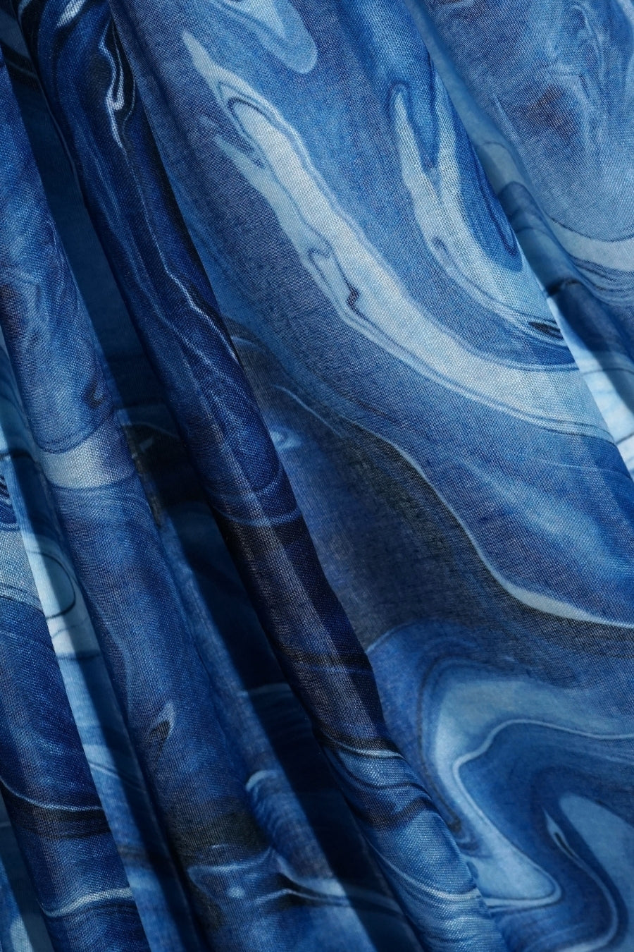 Printed Viscose Modal Hijab - Ocean Swirl