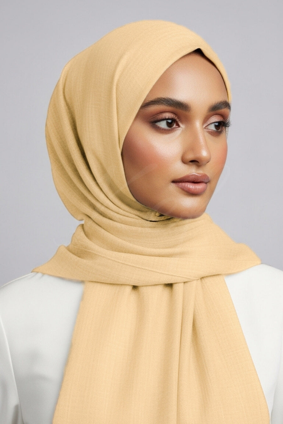 Turkish Lawn Hijab - Old Lace