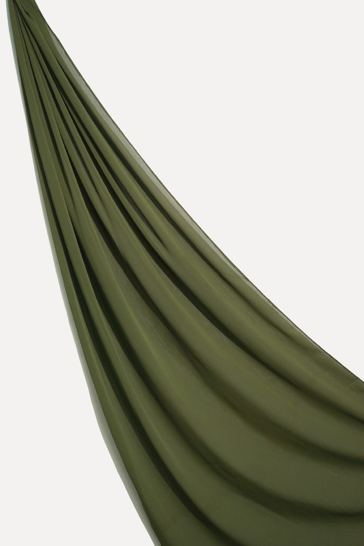 Textured Chiffon - Olive