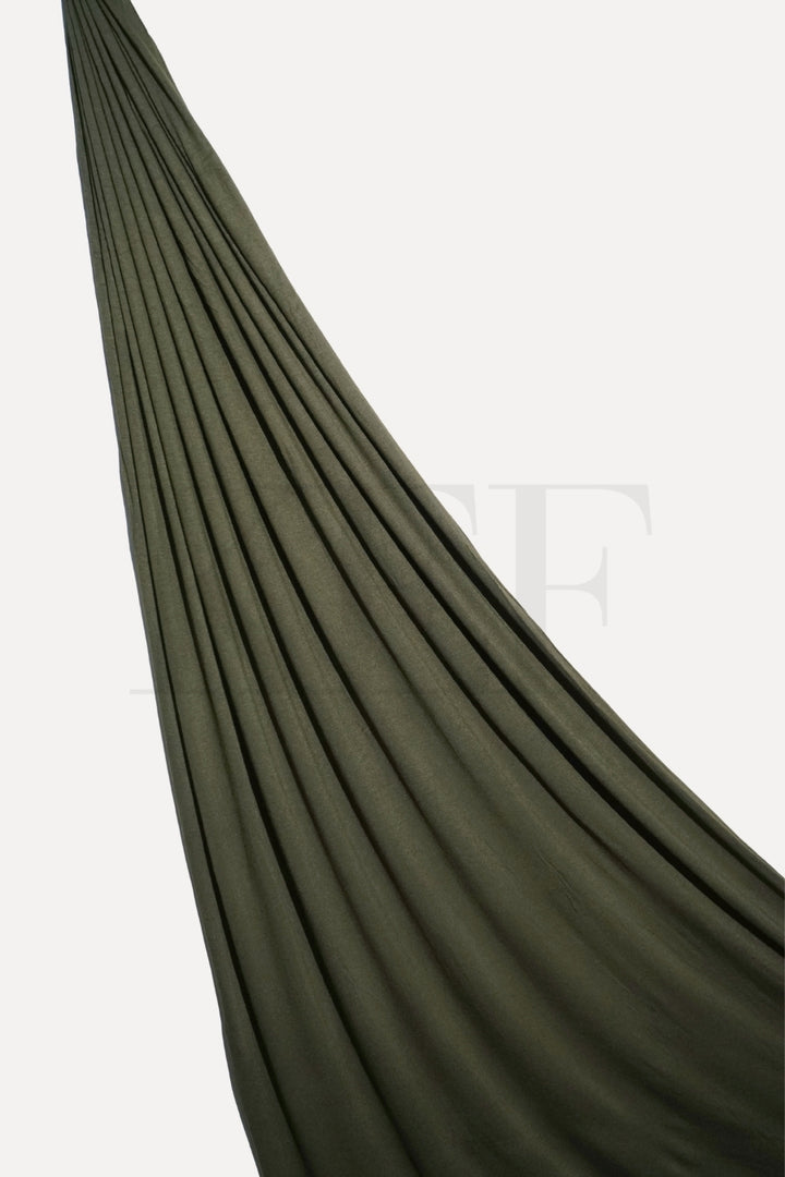 Plain Jersey Hijab - Olive
