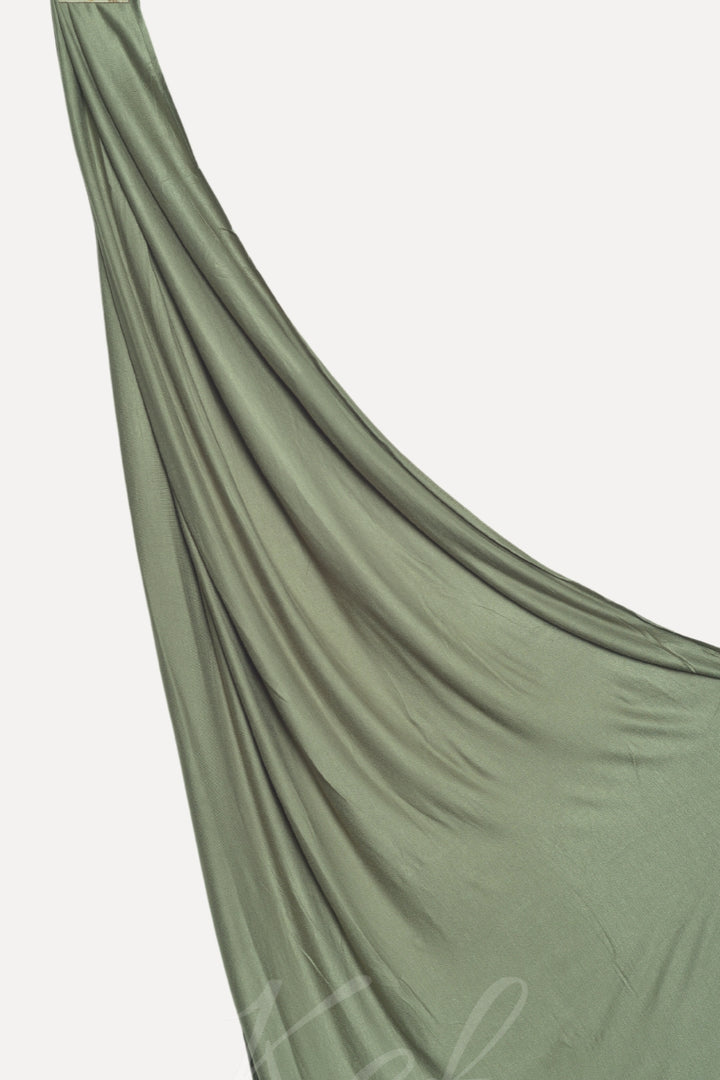 Plain Jersey Hijab - Olive