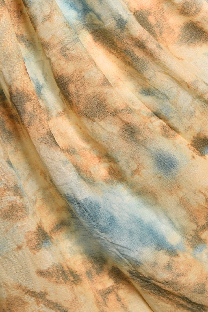 Printed Lawn Tiedye - Olive