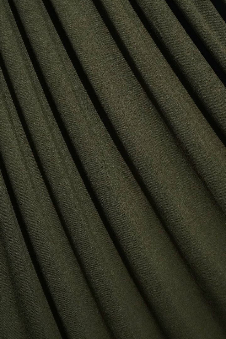 Plain Jersey Hijab - Olive