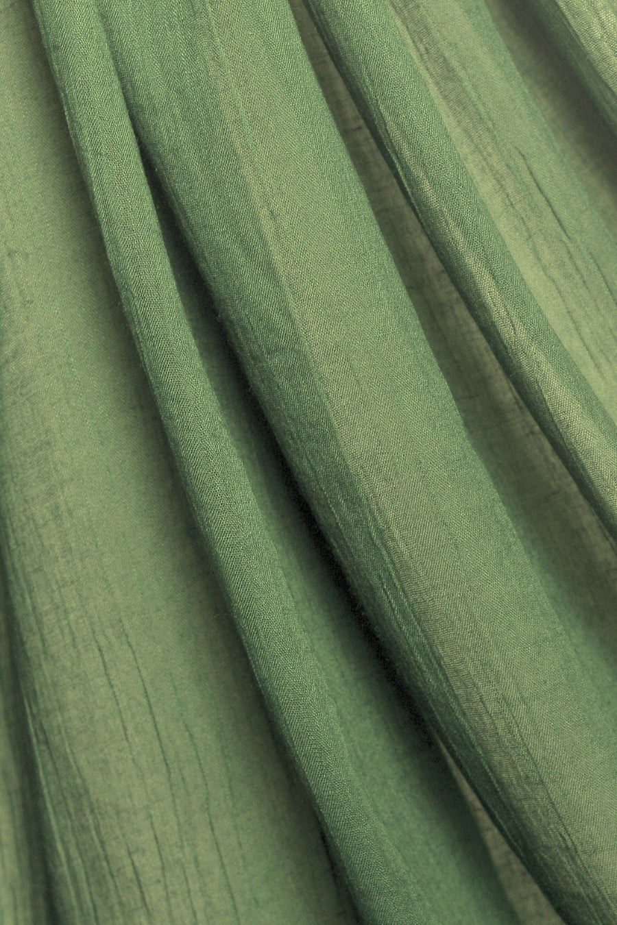 Soft Crumpled Lawn Hijab - Olive Green