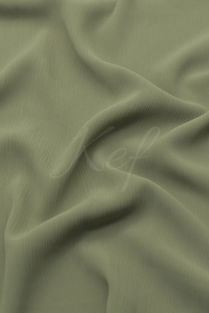 Textured Chiffon - Olive