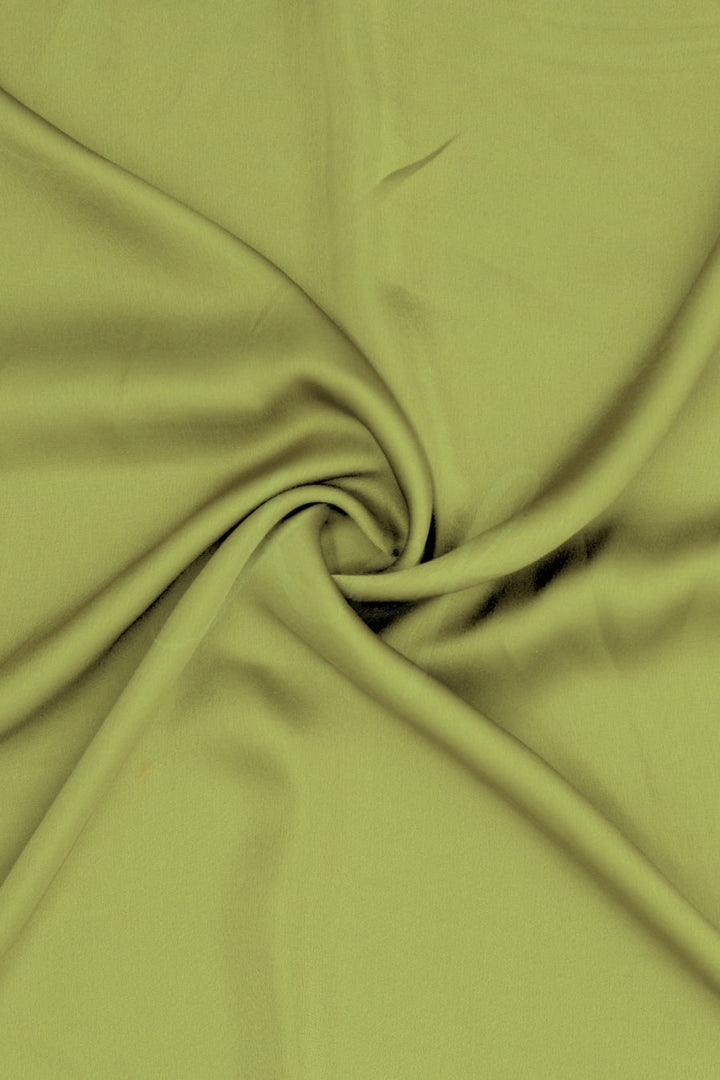 Plain Silk Hijab - Olive