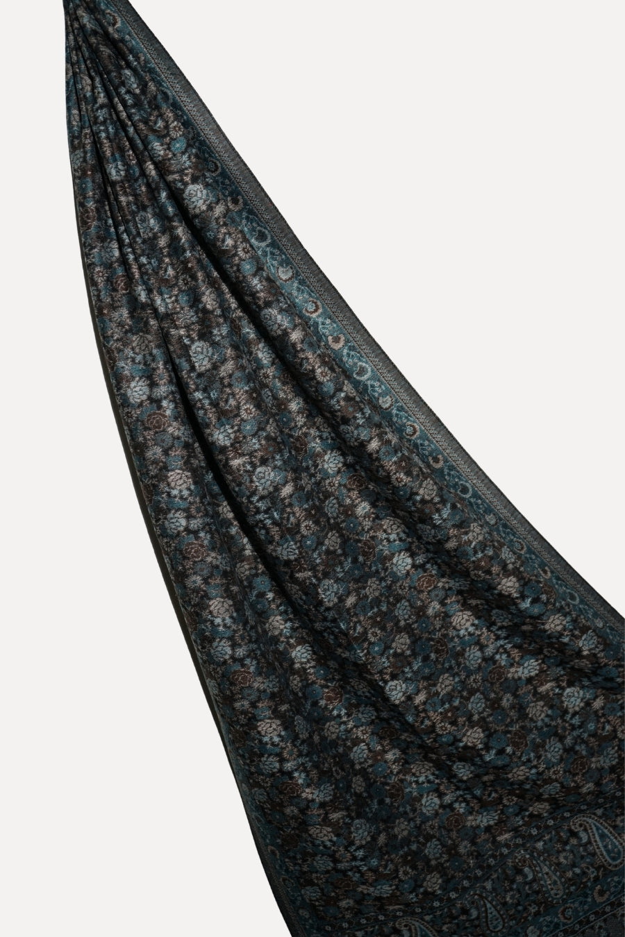Printed Cashmere Legacy Hijab - Onyx Black