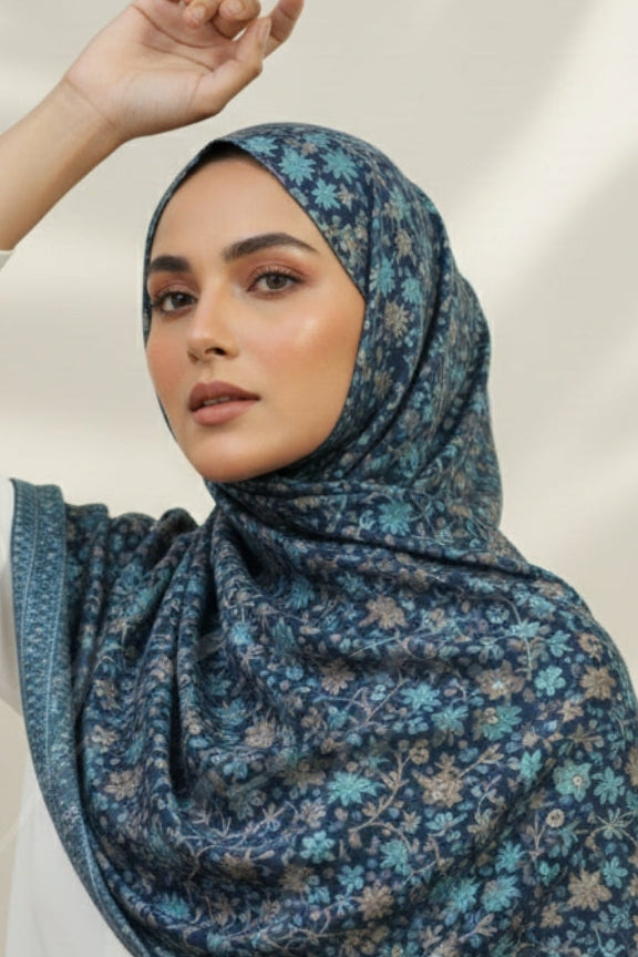 Printed Cashmere Classic Hijab - Orchard Veil