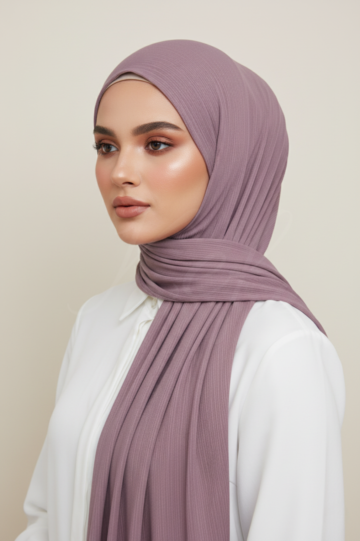 Bamboo Jersey Hijab - Pale Lilac