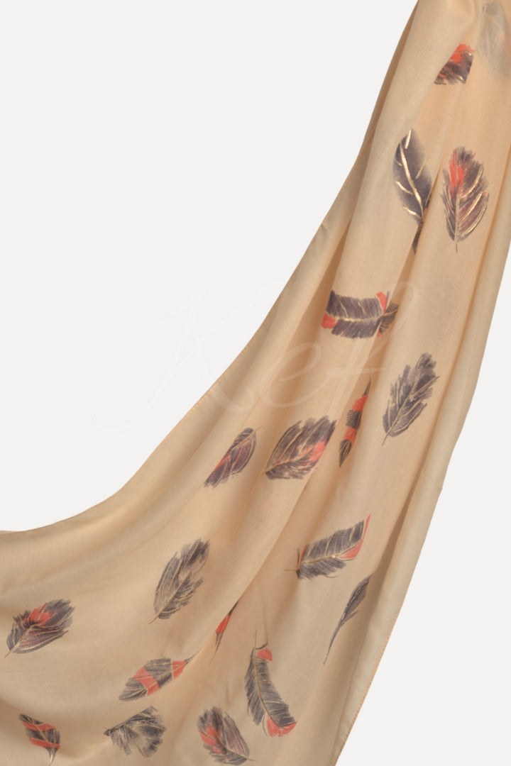 Bush Printed Lawn - Pale Taupe