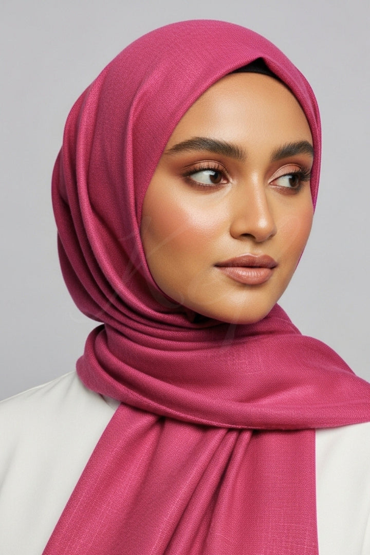 Turkish Lawn Hijab - Pansy Pink