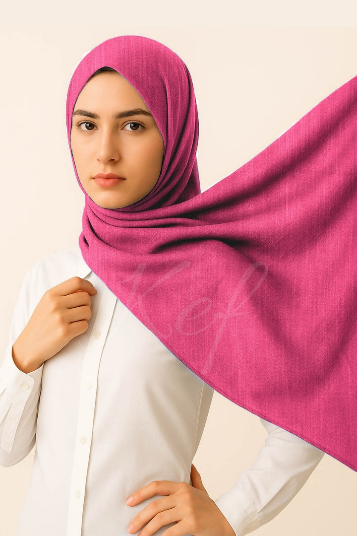 Turkish Lawn Hijab - Pansy Pink