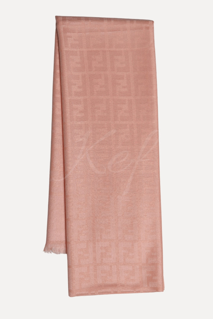 Fndi Cashmere Hijab -  Peach Pacific